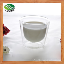 Handmade Double Wall Glass Cup Thermal Insulation Cup